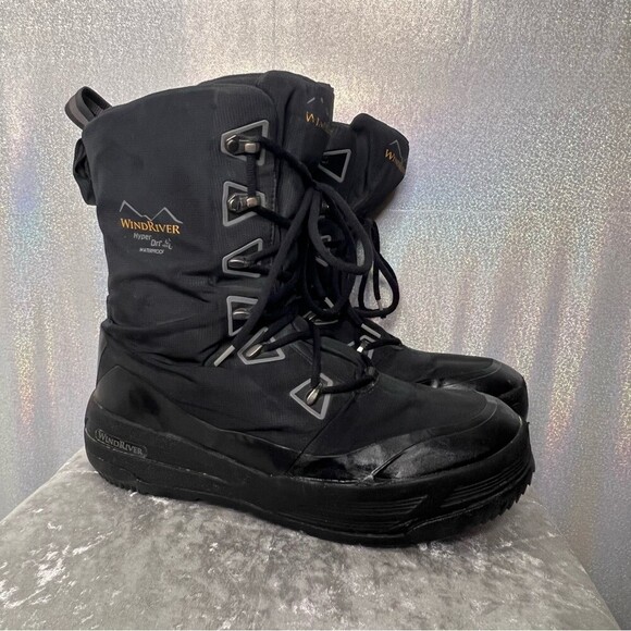 Windriver hyper dri waterproof boots winter black warm snow outdoors hunting